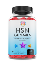 Load image into Gallery viewer, HSN Gummies are Designed to Help Your Hair Skin and Nails Grow!